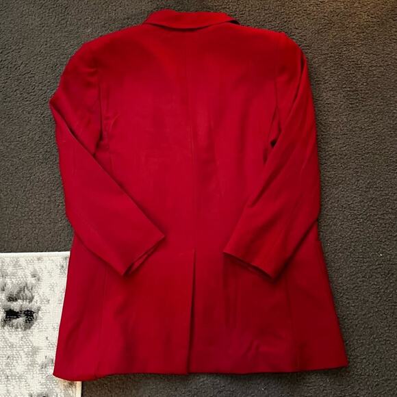 Racil Red Double Breasted Wool Blazer - Picture 3 of 12